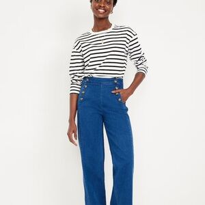 Old Navy Extra High-Waisted Mariner Wide-Leg Jeans